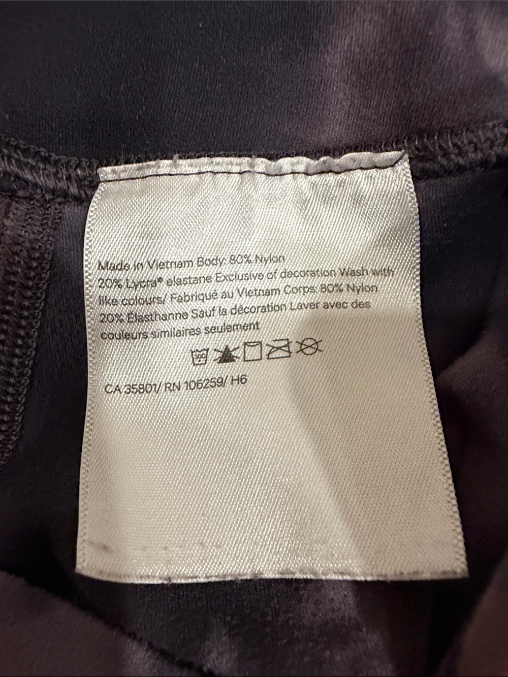 lululemon Align Women's Diamond-Dye High-Rise Leggings - 4 - Black and Pink - Picture 4 of 4